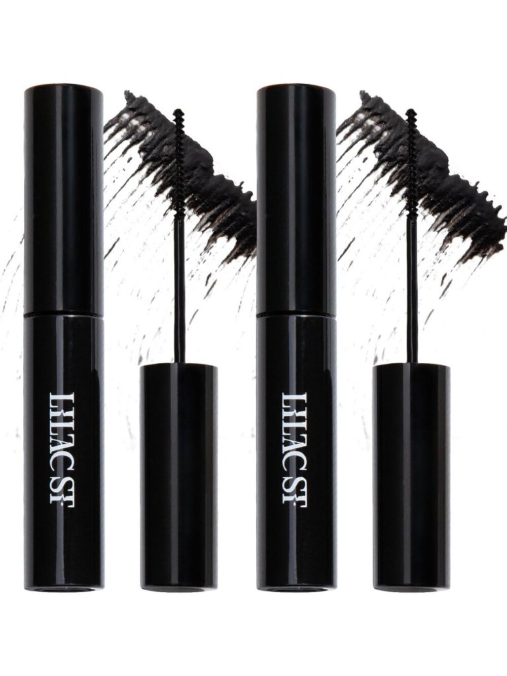 Waterproof Lash Cluster Glue with Brush Tip - Black, 2-Pack for Long-Lasting